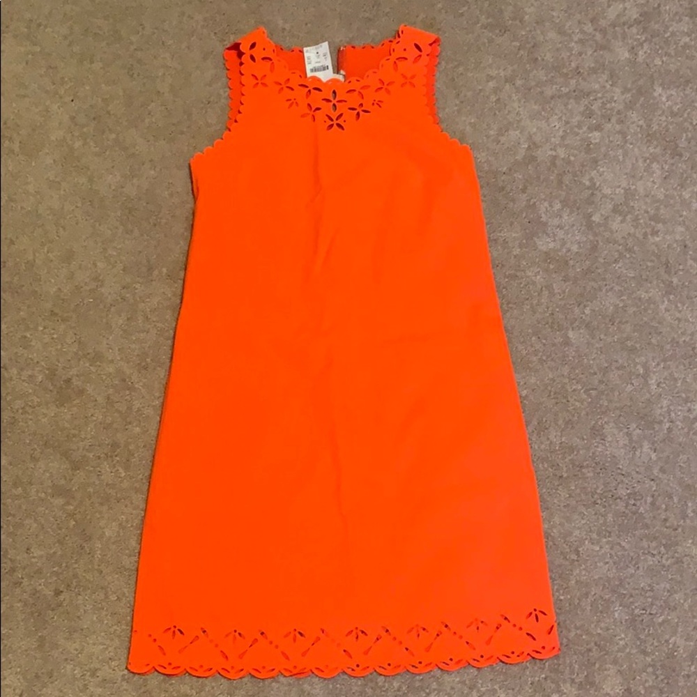 J crew dress with eyelet details